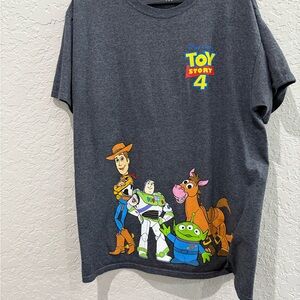 Disney Toy Story 4 Gray T-Shirt Men’s Large Disney Shirt